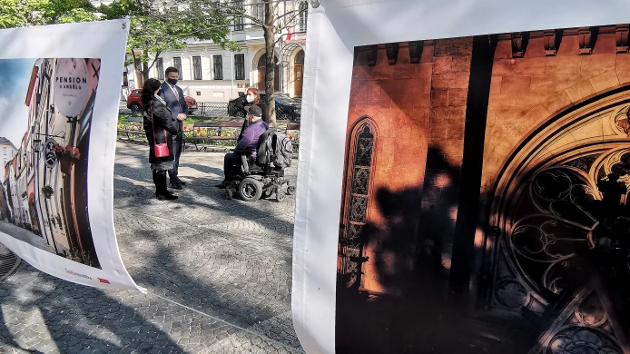 Fotografie z otvorenia výstavy Tomáš Helísek: Olomouc z po(d)hledu