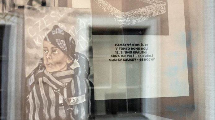 Fotografie z inštalácie NEZAPOMENEME / NEZABUDNEME vo Window Gallery
