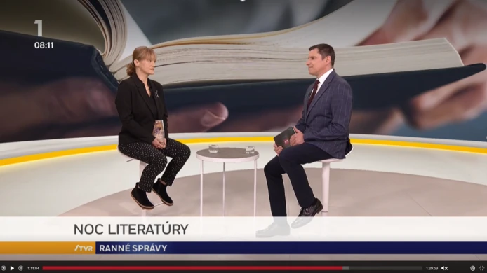 Pozvánka na Noc literatury 2026 v Ranných správach STVR