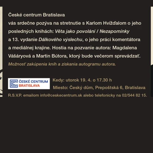 Karel Hvížďala | Věta jako povolání / Nezapomínky