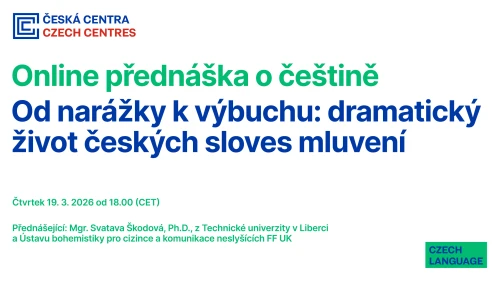 Online přednáška o češtine: Od narážky k výbuchu: dramatický život českých sloves mluvení