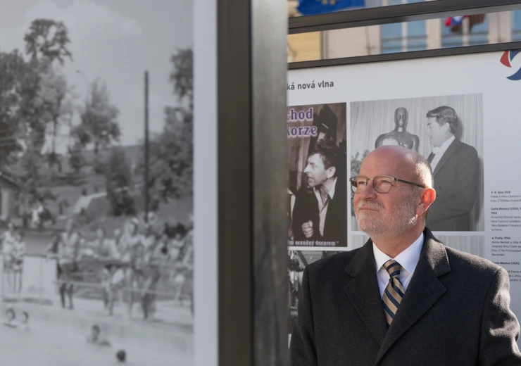 Slavnostní otevření výstavy Česko) (Slovenské okamžiky v Trenčíně za účasti premiérů ČR a SR a ministrů zahraničních věcí ČR a SR. Foto: Peter Korček