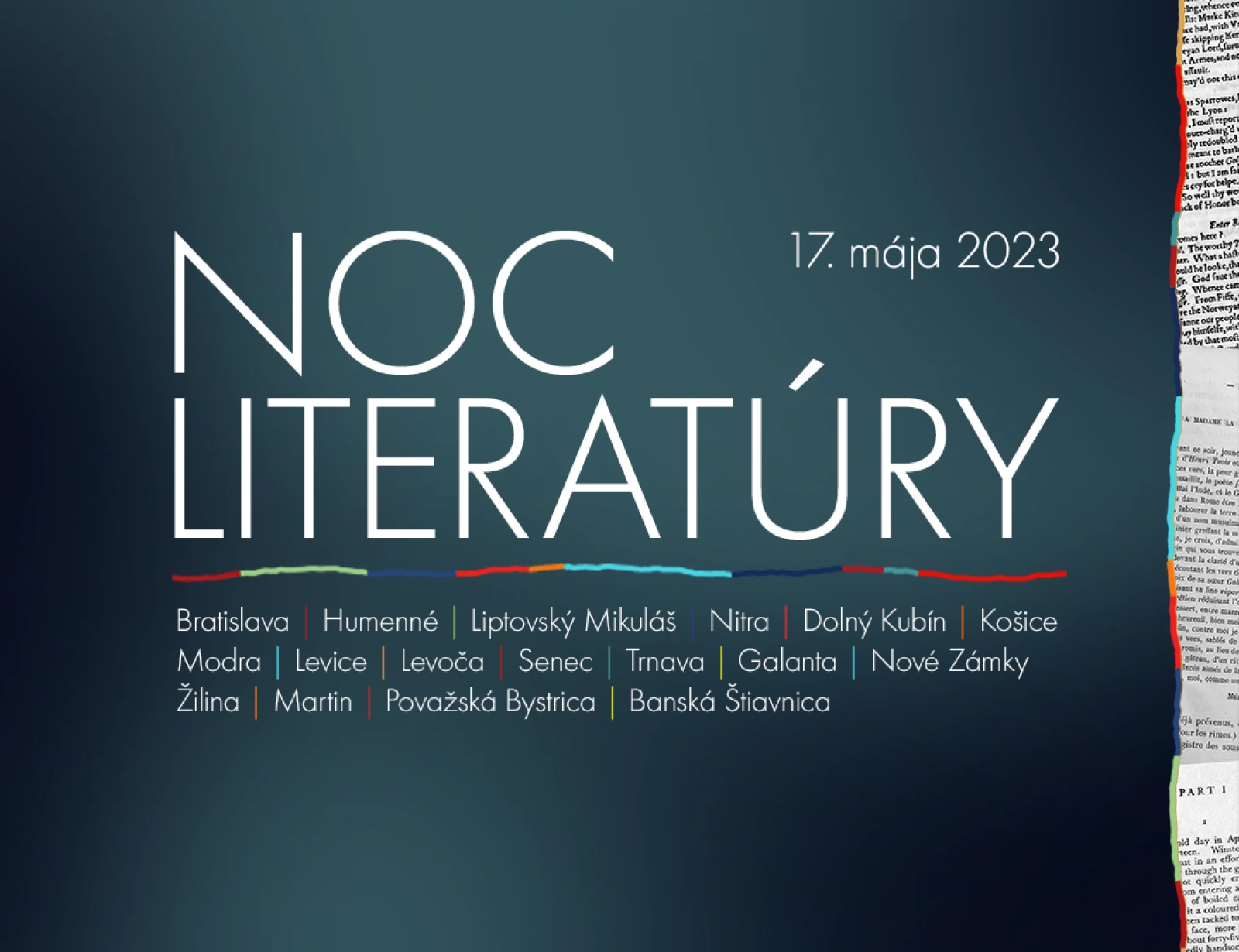 15. ročník Noci literatúry prebehol v Bratislave v atraktívnych priestoroch Slovenskej národnej galérie