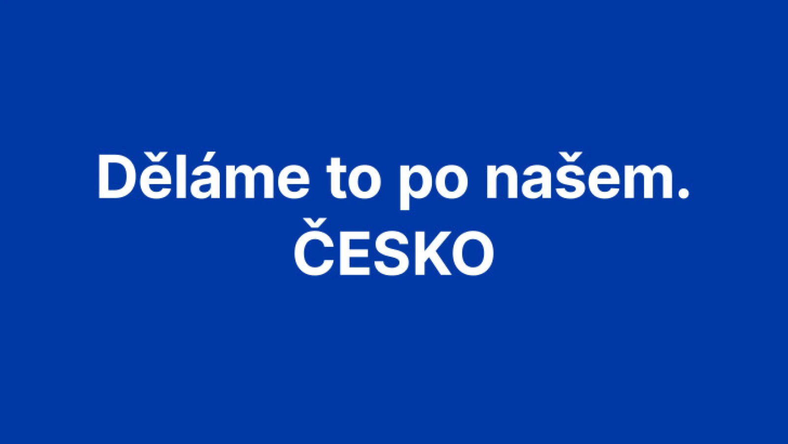 Česko: Děláme to po našem. Nový spot Českých center