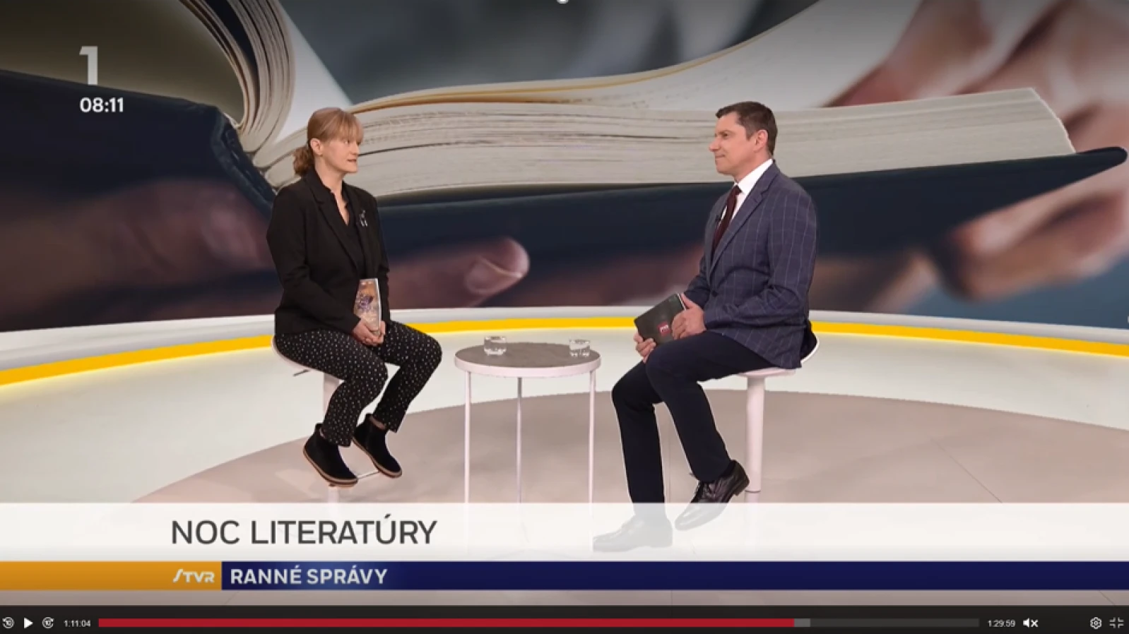 Pozvánka na Noc literatury 2026 v Ranných správach STVR