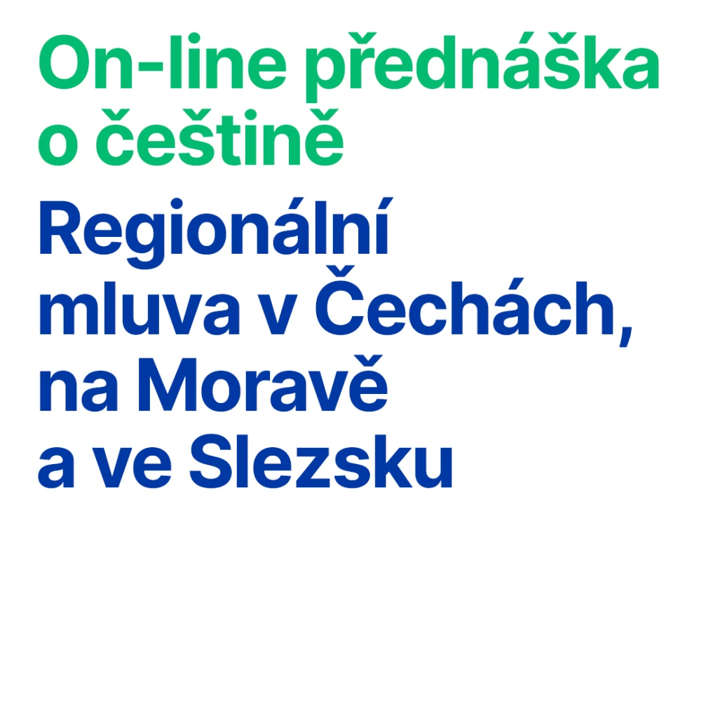 On-line přednáška o češtině