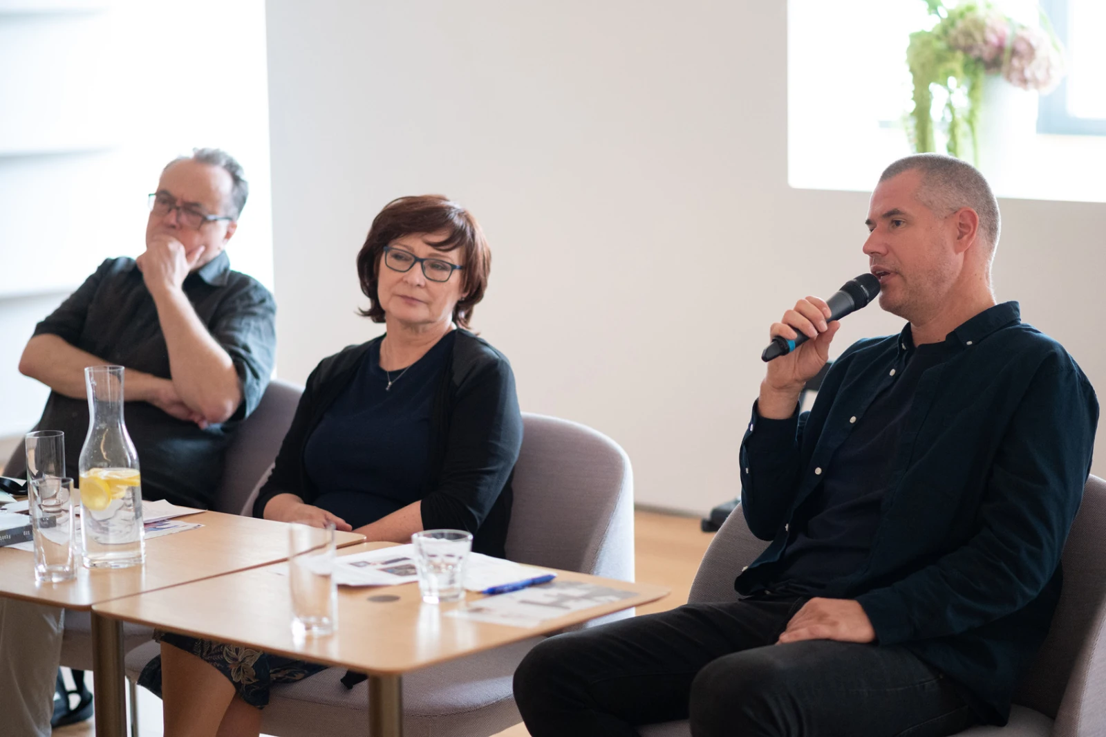 Tisková konference v Slovenské národní galerii k výstavě Architektura 58-89P