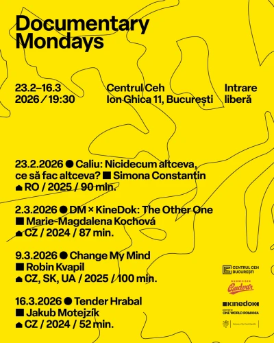 Documentary Mondays revine la Centrul Ceh: patru documentare despre identitate, memorie și curaj, între 23 februarie – 16 martie