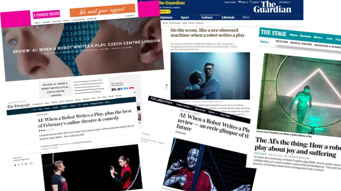 ,AI: Když robot píše hru‘ v médiích