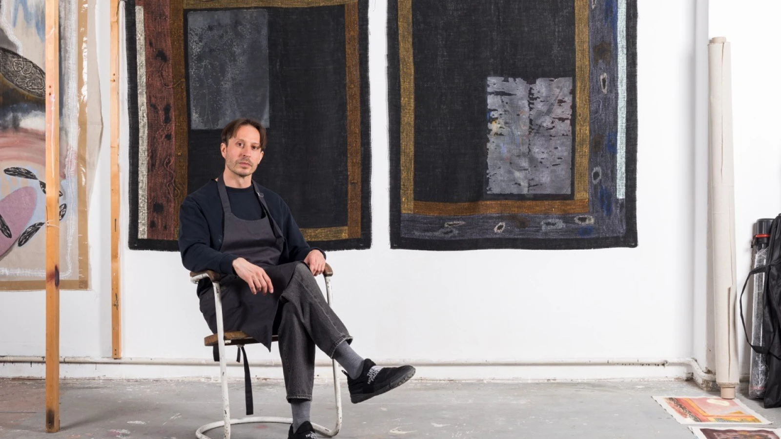 Radek Brousil in his studio, photo Tomas Nosek 