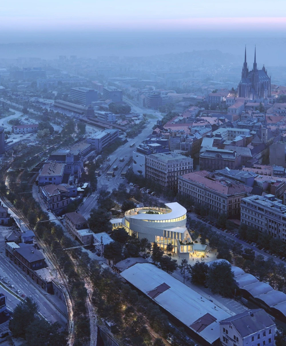 MEHRIN Moravian Jewish Museum, winning design of an international architectural competition by Kengo Kuma