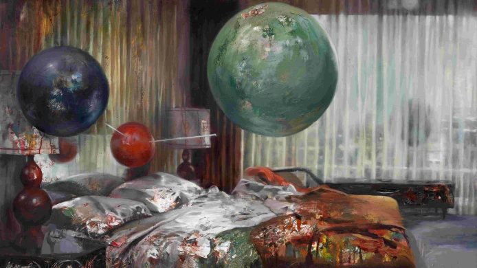 Solo exhibition of Daniel Pitín at Nicodim Gallery