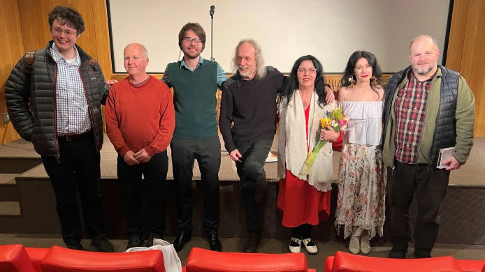 Petr Hruška and other poets in Czech Center New York