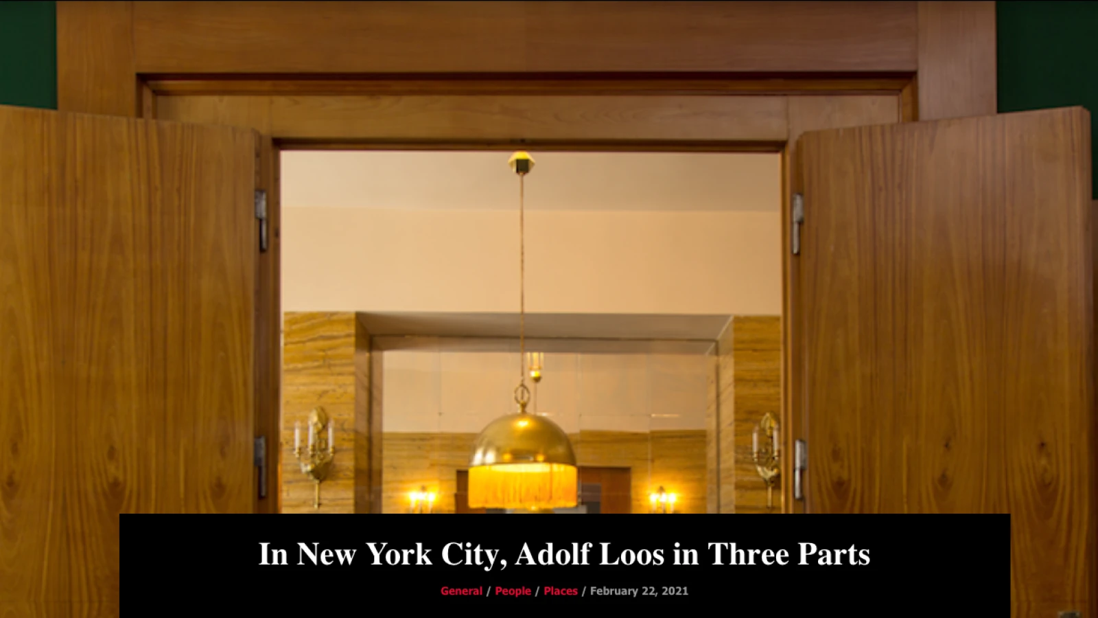 The Czech Center New York celebrates success with Loos
