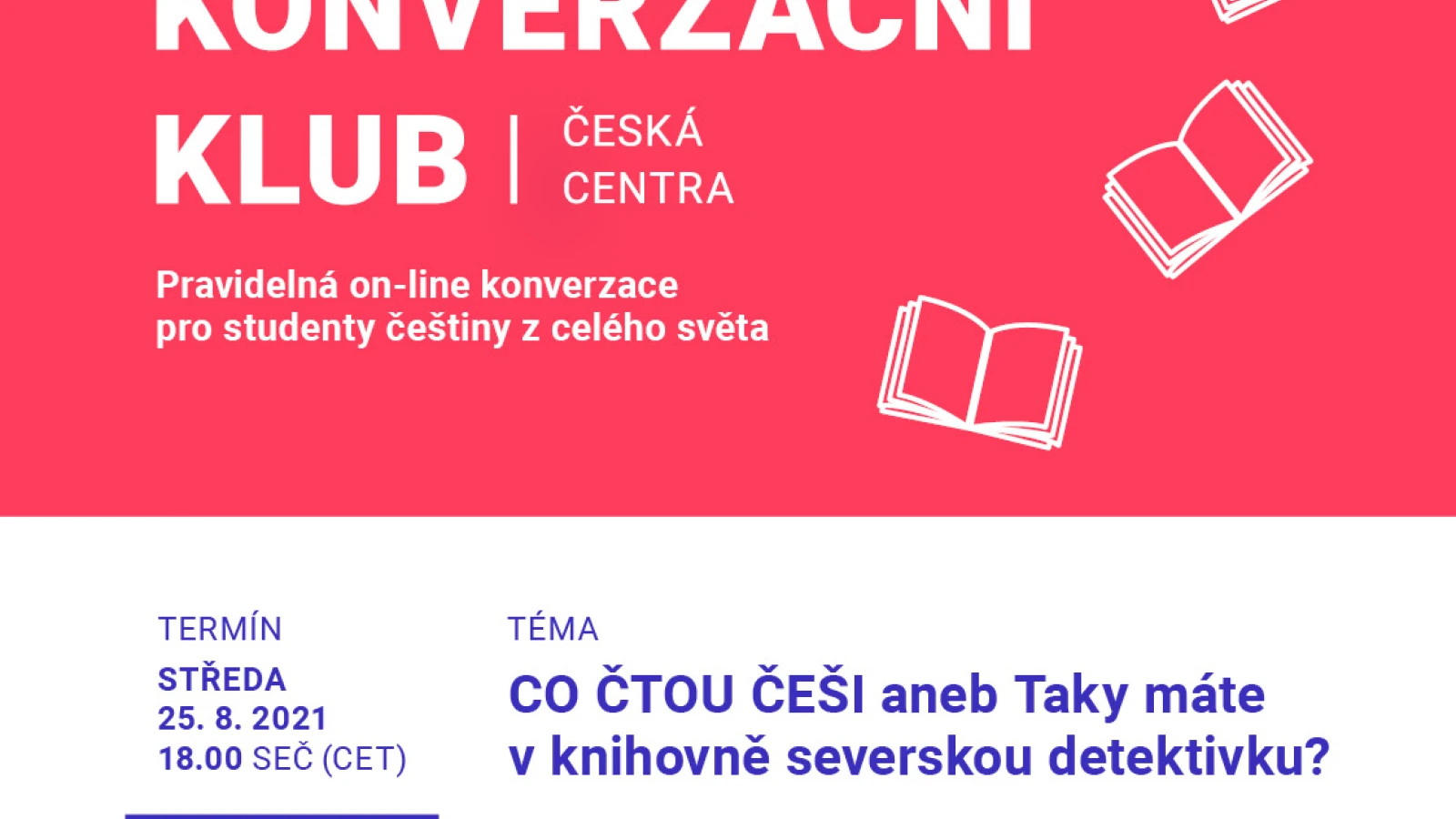 Zoom conversation club #14: WHAT DO THE CZECHS READ?