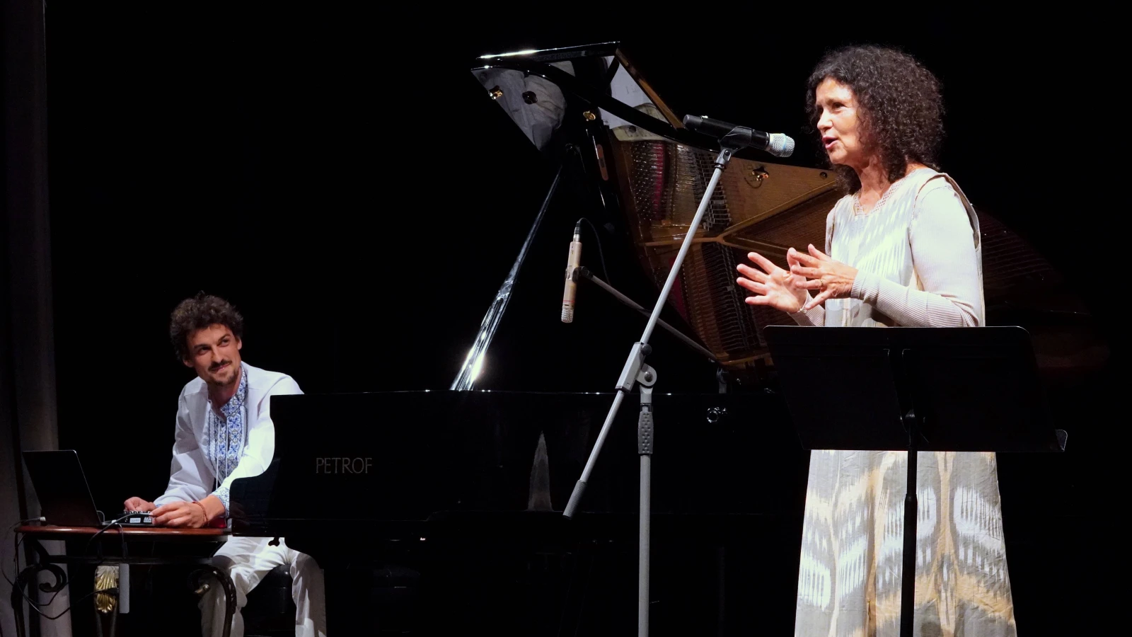 Iva Bittová and Antonín Fajt. Photo credit © Bruce C. T. Bybee