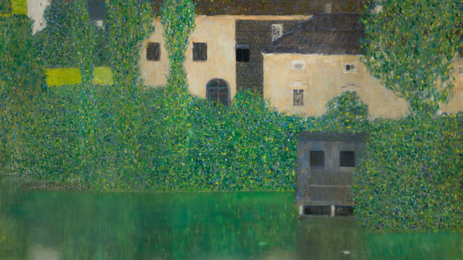 Gustav Klimt, Kammer Castle on the Attersee I (Castle in the Lake), 1908. Národní Galerie v Praze, Prague. Photo credit: Album / Art Resource, NY