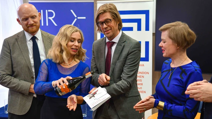 Fotografie ze křtu knihy Ambasadoři Bohémy
