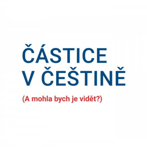 On-line přednáška o češtině: Částice v češtině. (A mohla bych je vidět?)