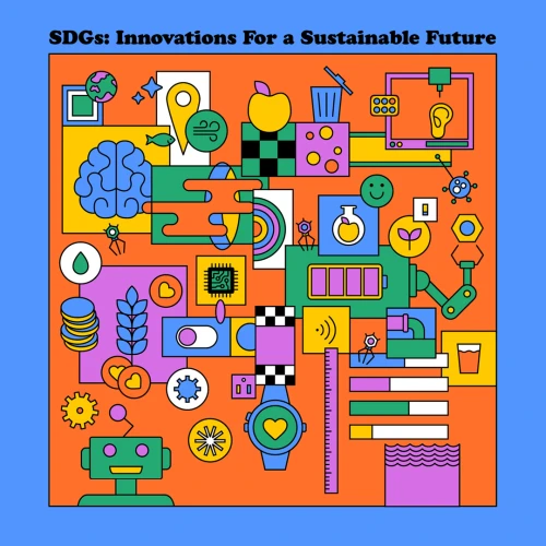 SDGs: Innovations for a Sustainable Future Exhibition at Kampus Hybernská