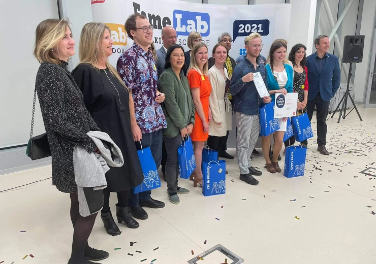 Kristýna Holanová získala cenu Českých center ve FameLab 2021 © Alena Kopečná