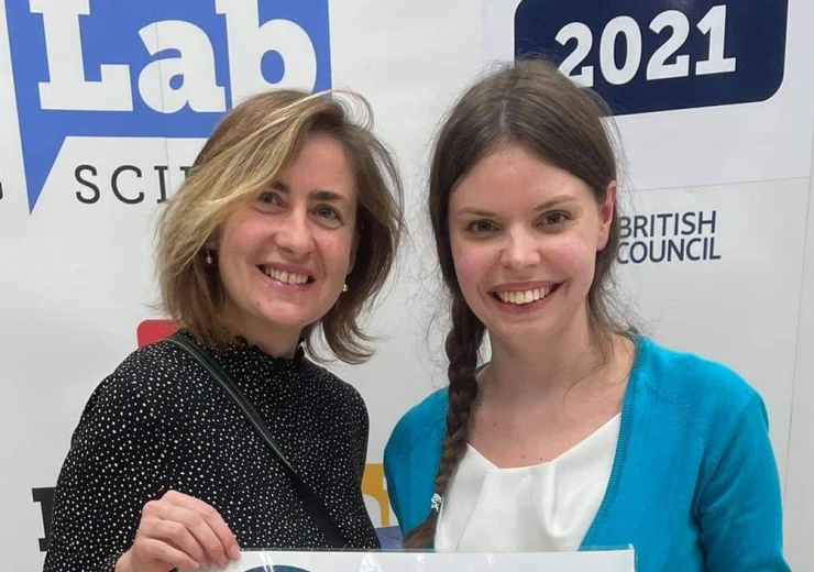 Kristýna Holanová získala cenu Českých center ve FameLab 2021 © Alena Kopečná