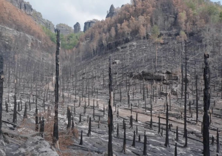 Adam Vačkář, Still frame from the Burning Ground, 2023