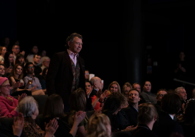 Promítání filmu One Life, Nick Winton v publiku © Jan Pavelka