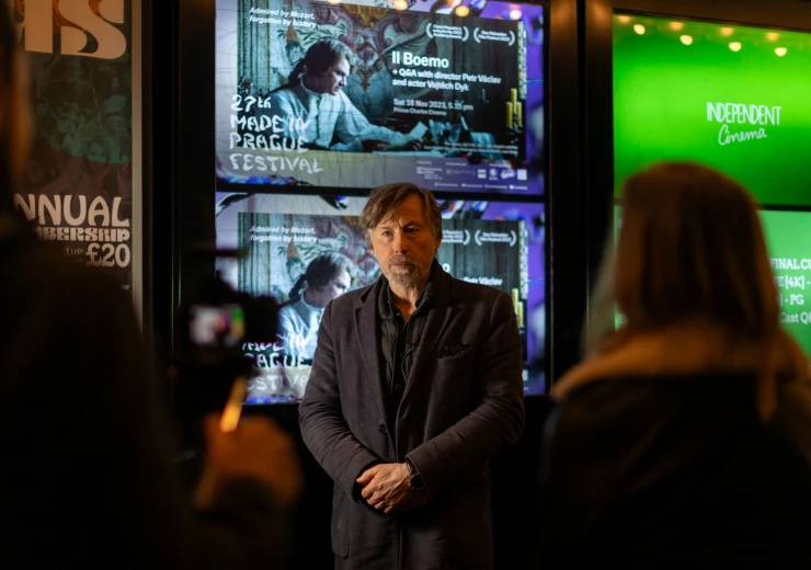 Režisér Petr Václav, projekce filmu Il Boemo v Prince Charles Cinema © Petra Reznaková