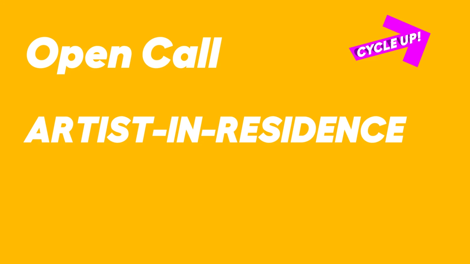 CLOSED Open Call: Artist-In-Residence