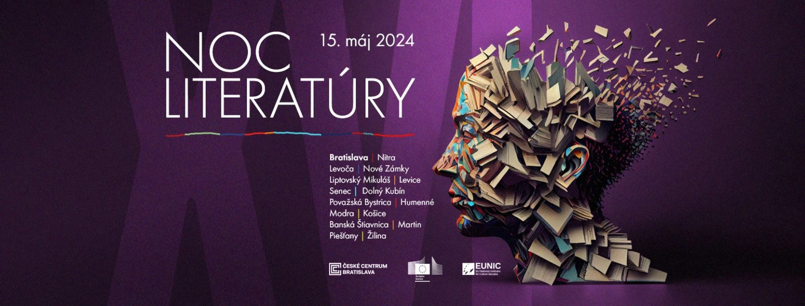 16. ročník mezinárodního festivalu Noc literatury zaplní ulice Bratislavy a dalších 14 slovenských měst