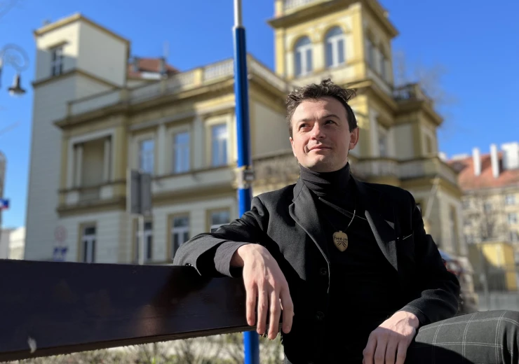Jiří Trtík na Skwerze Václava Havla © Edyta Bojanowska