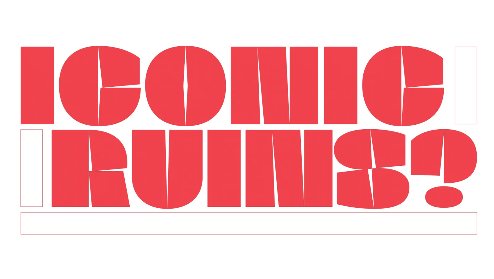 Iconic Ruins? / Shared Cities: Creative Momentum