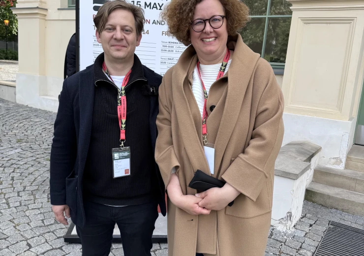 Florian Baranyi a Hana Pištorová © Daniel Koštoval / Česká centra