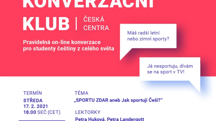 #8 ZOOM Konverzační klub: SPORTU ZDAR aneb Jak sportují Češi?