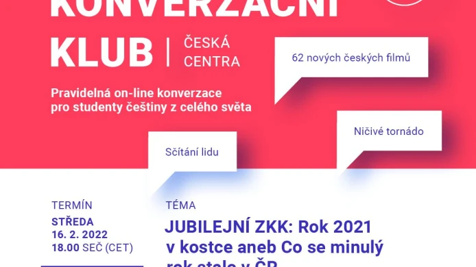 #20 ZOOM KONVERZAČNÍ KLUB на тема: „Rok 2021 v kostce aneb Co se minulý rok stalo v ČR“