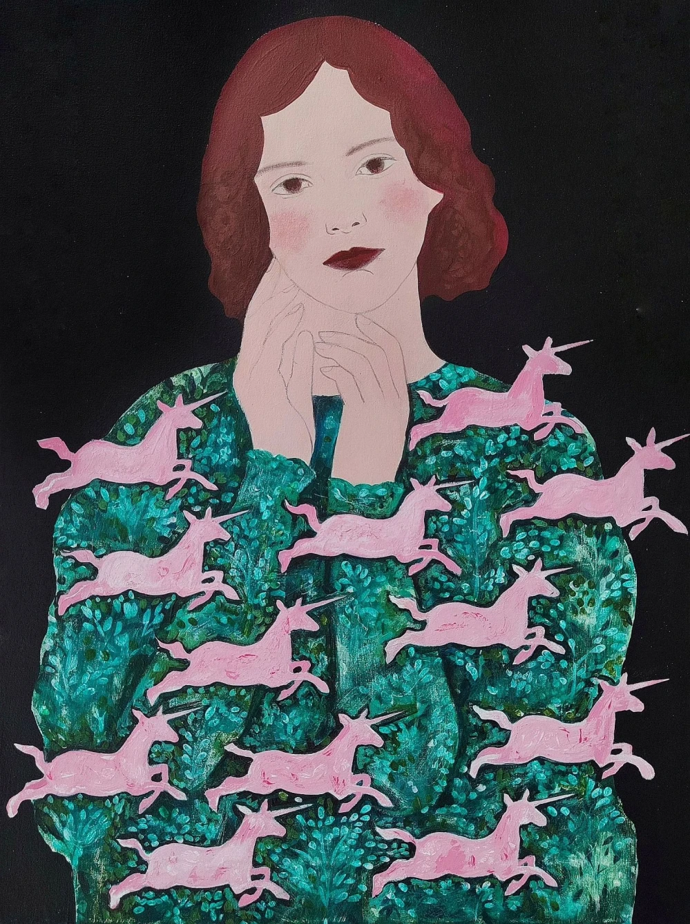 WINDOW GALLERY 2026 /  Olena Papka: Girl with unicorns