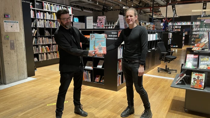České komiksy v Kulturhuset : Předání komiksů