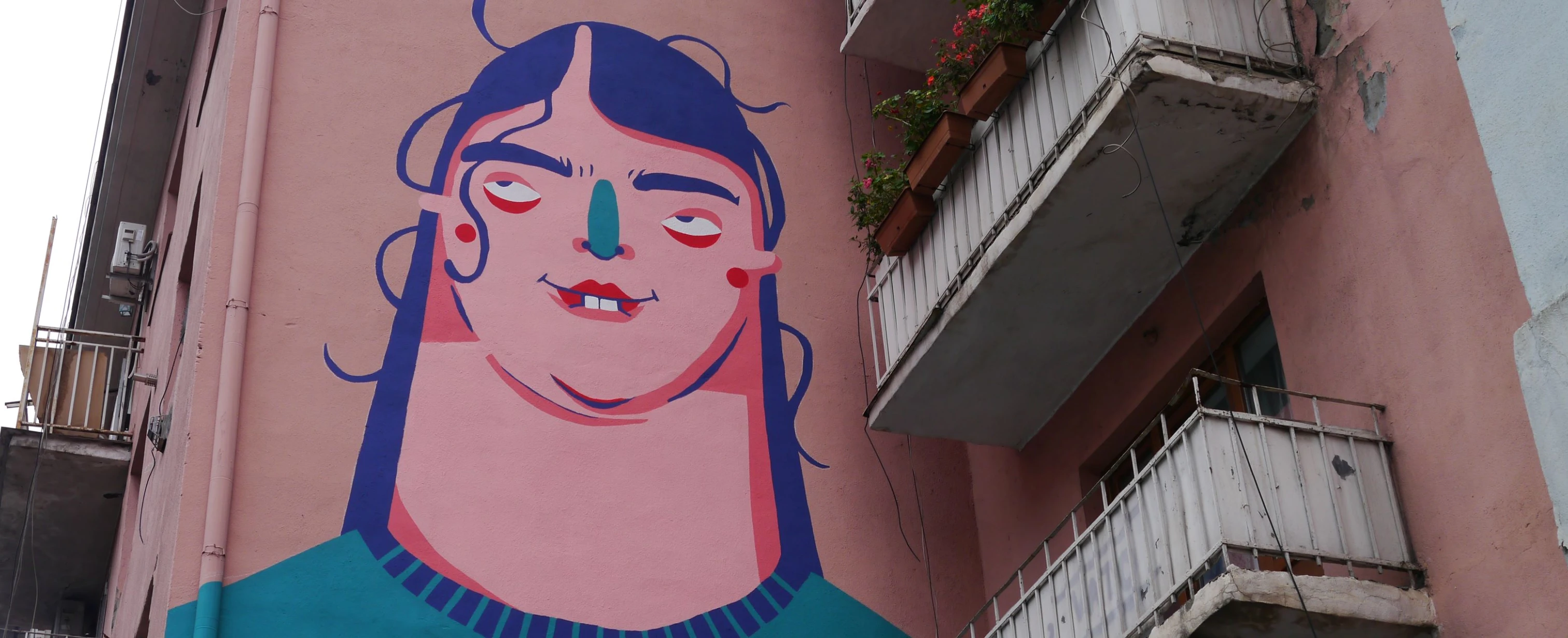 První český mural v Tbilisi od Daniely Herodesové © České centrum Tbilisi