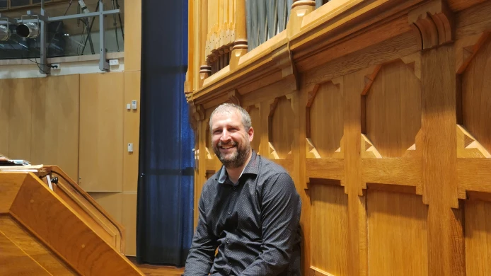 Karel Martínek na varhanním festivalu v Haifě