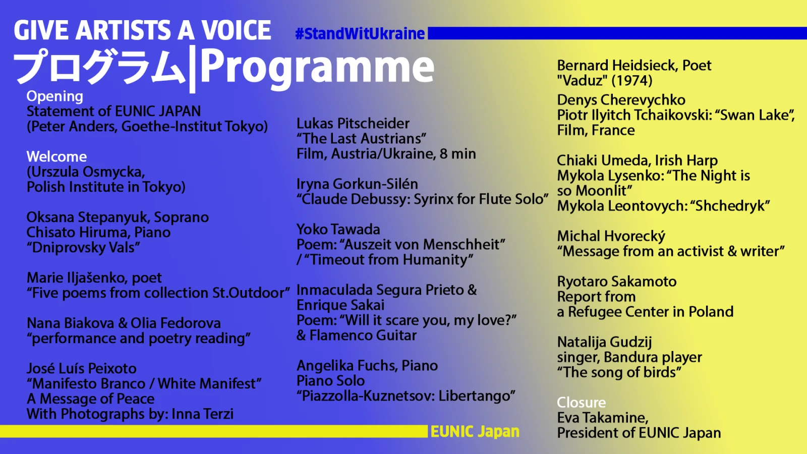Give Artists a Voice #StandWithUkraine