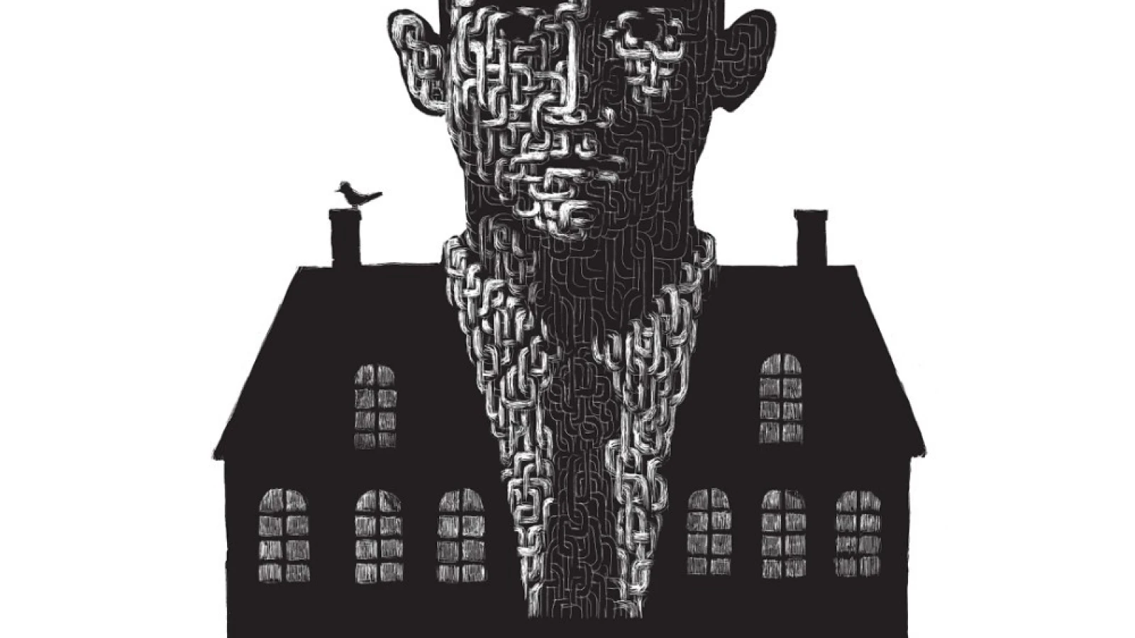 Minimalistický plakát s motivem černobílé ilustrace busty spisovatele Franze Kafky vystupující ze siluety budovy. Ve spodní částí plakátu jméno spisovatele a roky narození a úmrtí spolu s logem Českých center.