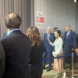 Prezident Petr Pavel, princezna Takamado a český velvyslanec Martin Klučar