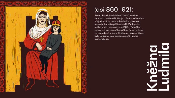 ČESKÉ HRDINKY | Kněžna Ludmila (asi 860–921)