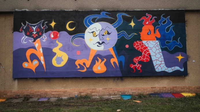 Mural Jana Porczyńského v Olomouci