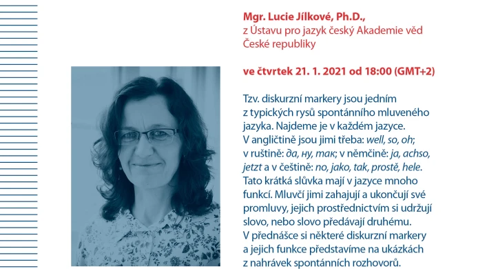On-line přednáška o češtině: „No nevim no“ aneb diskurzní markery v češtině