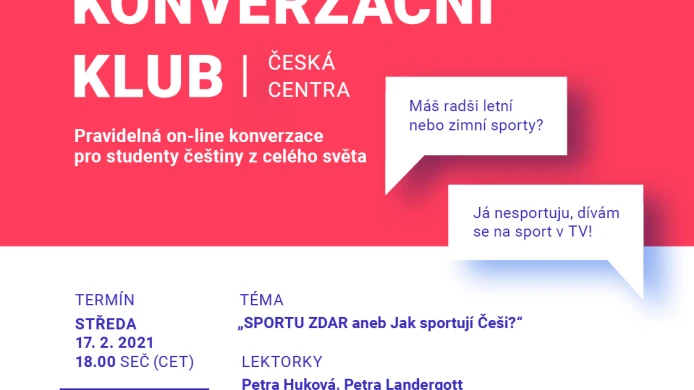#8 Zoom konverzační klub: SPORTU ZDAR aneb Jak sportují Češi?