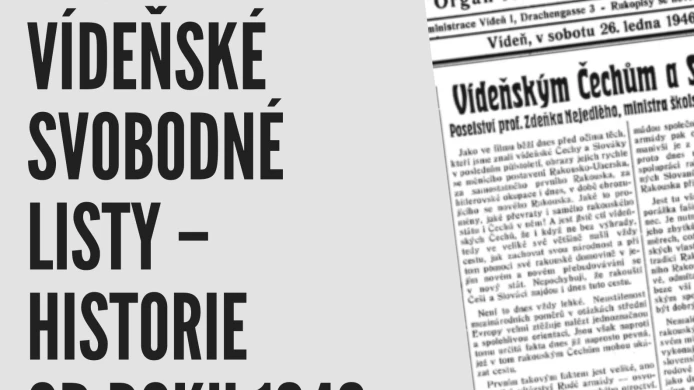 Pozvánka na vernisáž a výstavu „Vídeňské svobodné listy – historie od roku 1946“