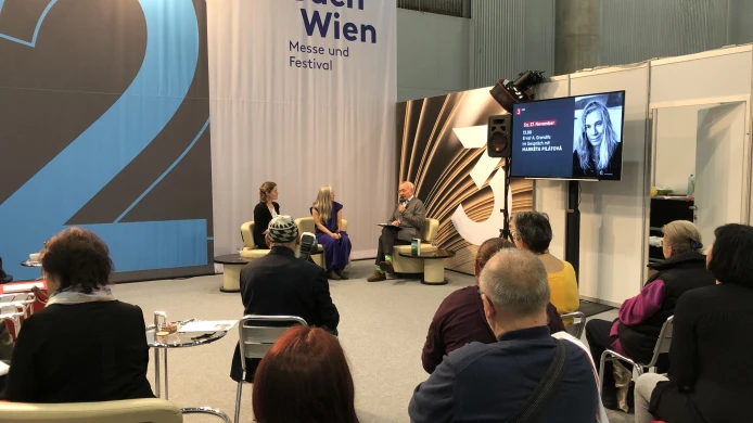 Markéta Pilátová na knižním veletrhu Buch Wien