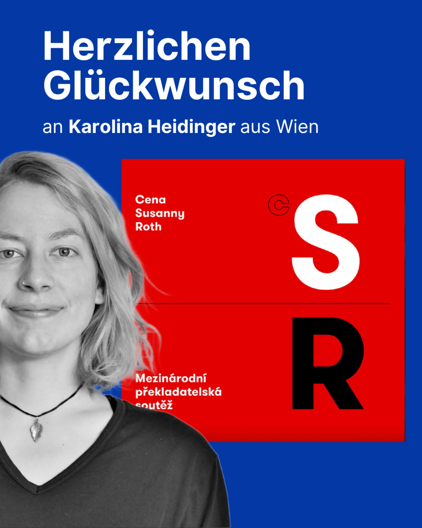Karolina Heidinger je vítězkou Ceny Susanny Roth 2025